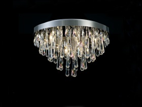 Sophia Crystal Ceiling Lights Diyas Flush Crystal Fittings